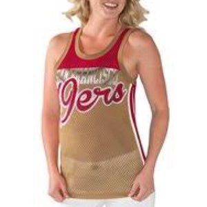 NWOT 49ers mesh jersey tank top